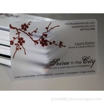 2015 Hot Promotional Items Transparent Card